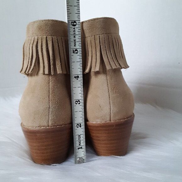 JOIE Makena Fringe Women's 37 US 7M Suede Leather Ankle Boot - Picture 5 of 9